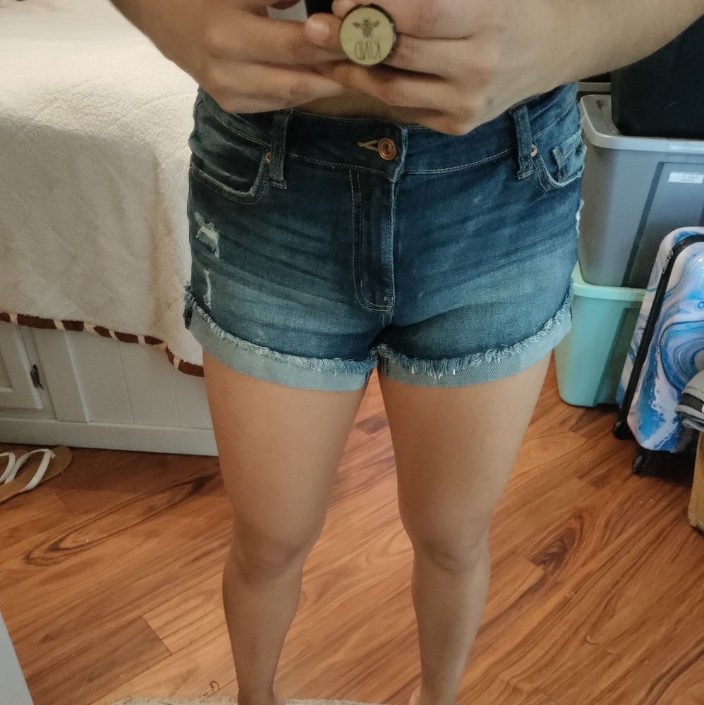 Denim shorts